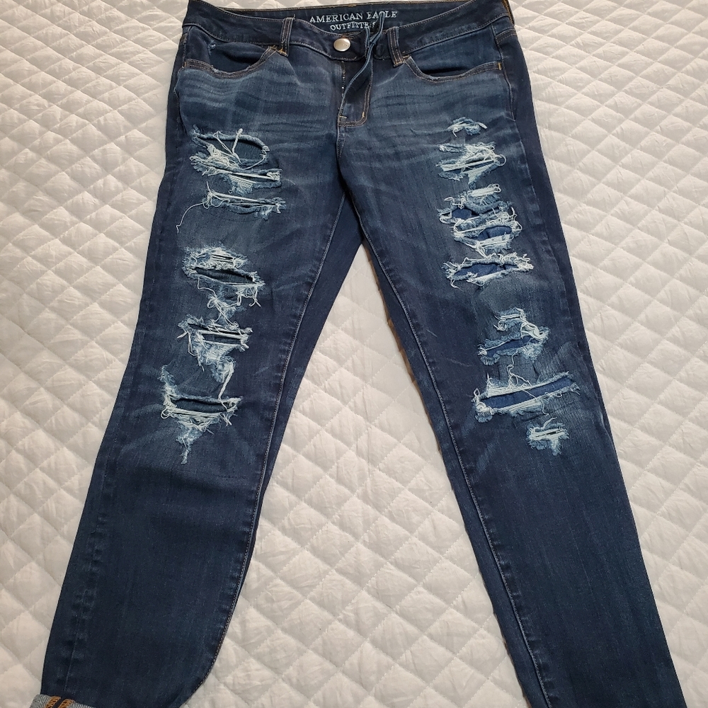 American Eagle Dark Wash Jegging 8